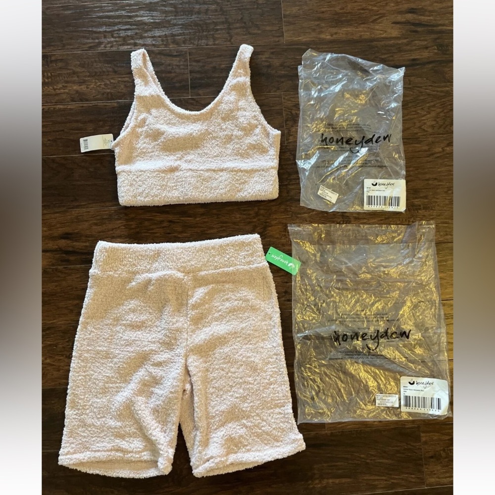 BNWT Honeydew Comfort Queen Sleepwear Cami & Bike Short Set